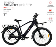 Synergy Commuter 500W E-Bike (High Step)